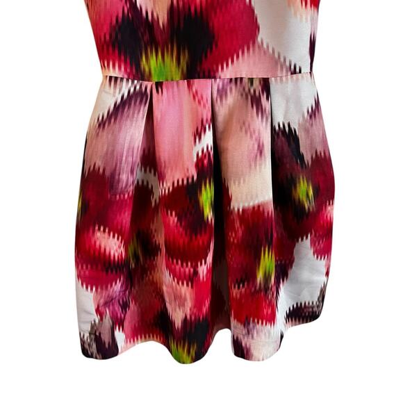 Ted Baker Cesilia Expressive Pansy Skater Dress Size 2 or US 6 Cocktail Floral - Picture 3 of 6